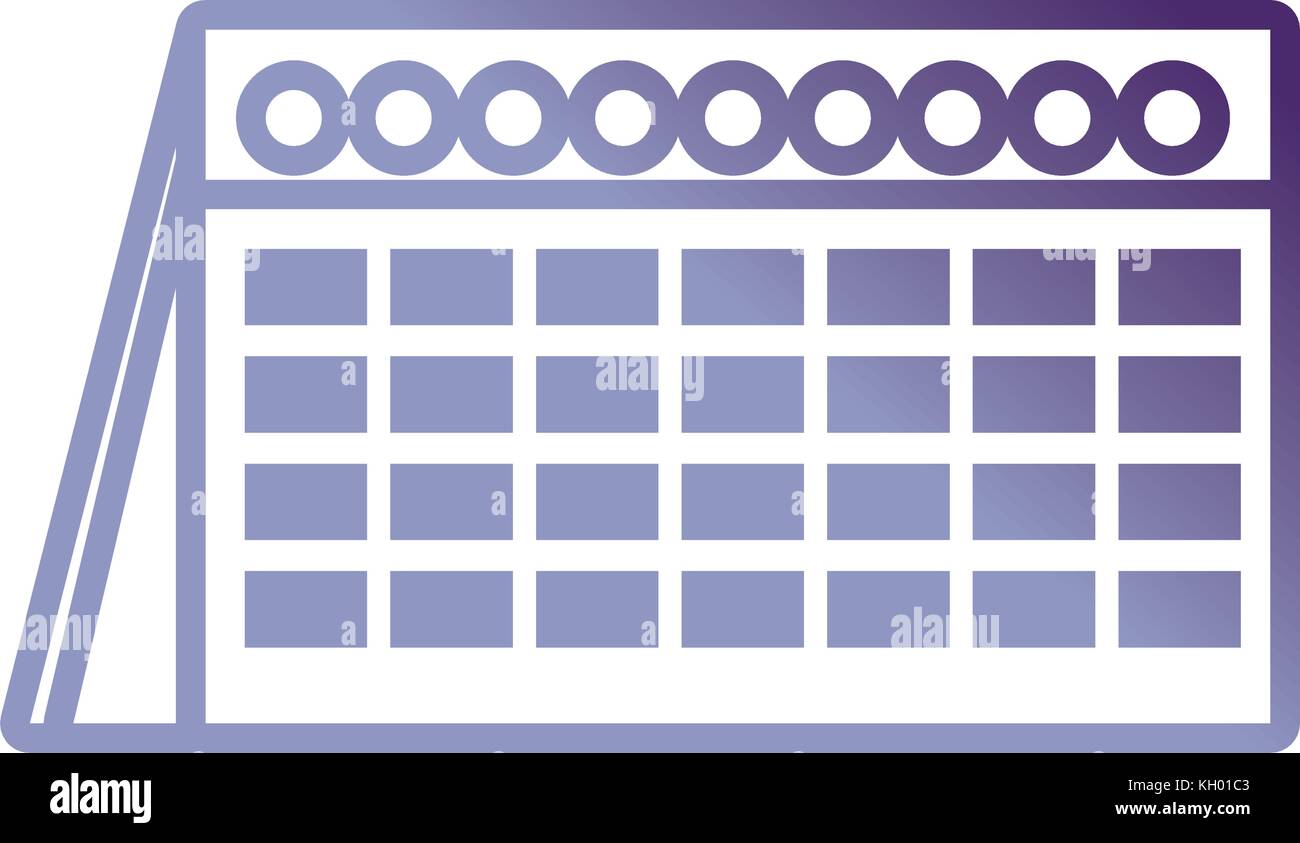 calendar icon over white background vector illustration Stock Vector