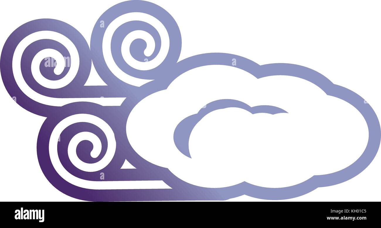 wind and cloud icon over white background vector illustration Stock ...