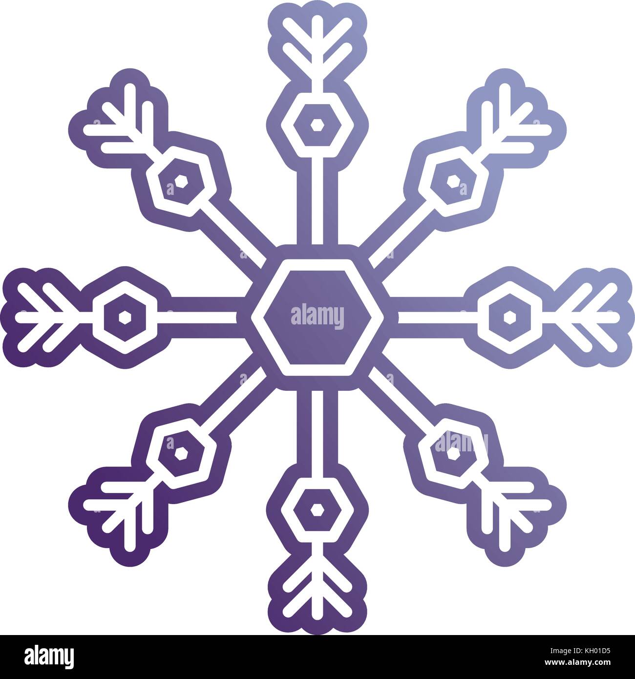 snowflake icon over white background vector illustration Stock Vector ...