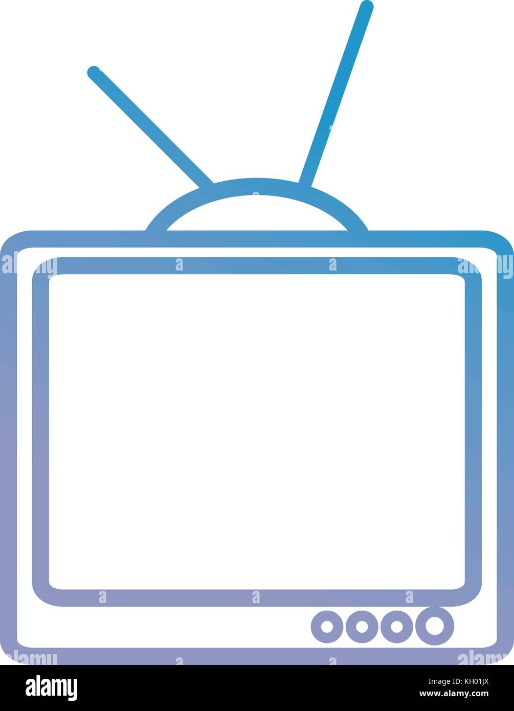 retro television icon over white background vector illustration Stock ...
