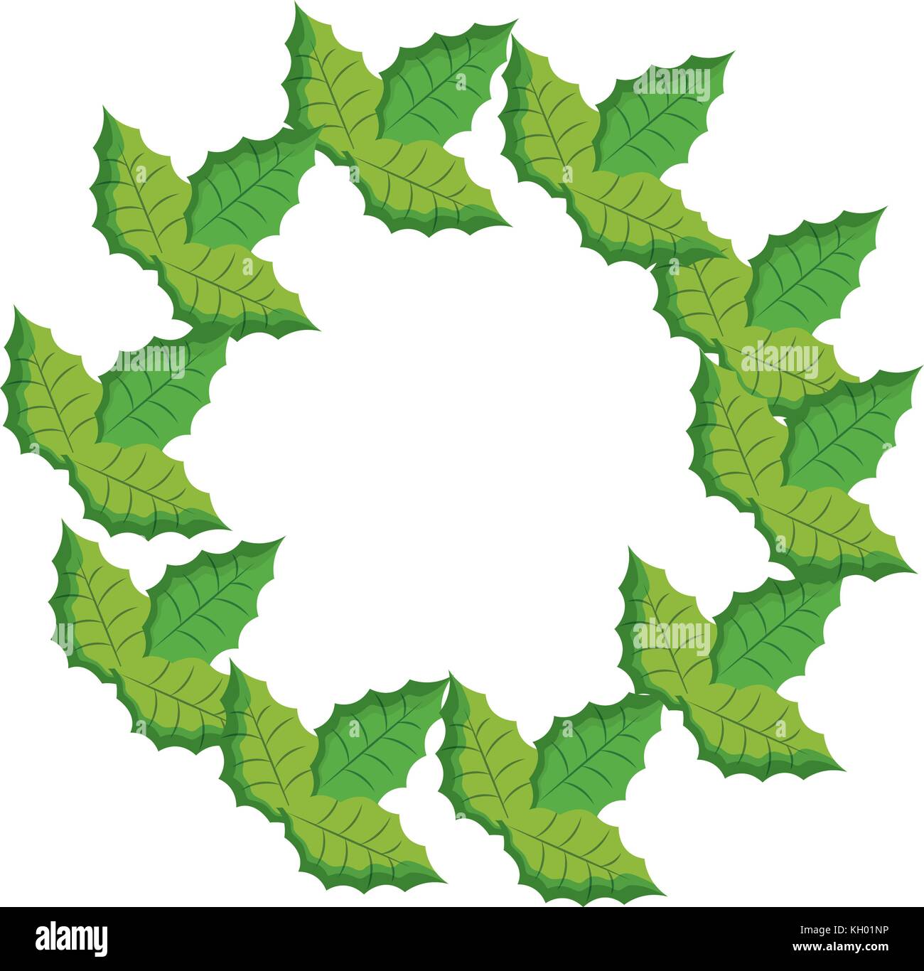 christmas wreath icon over white background vector illustration Stock ...