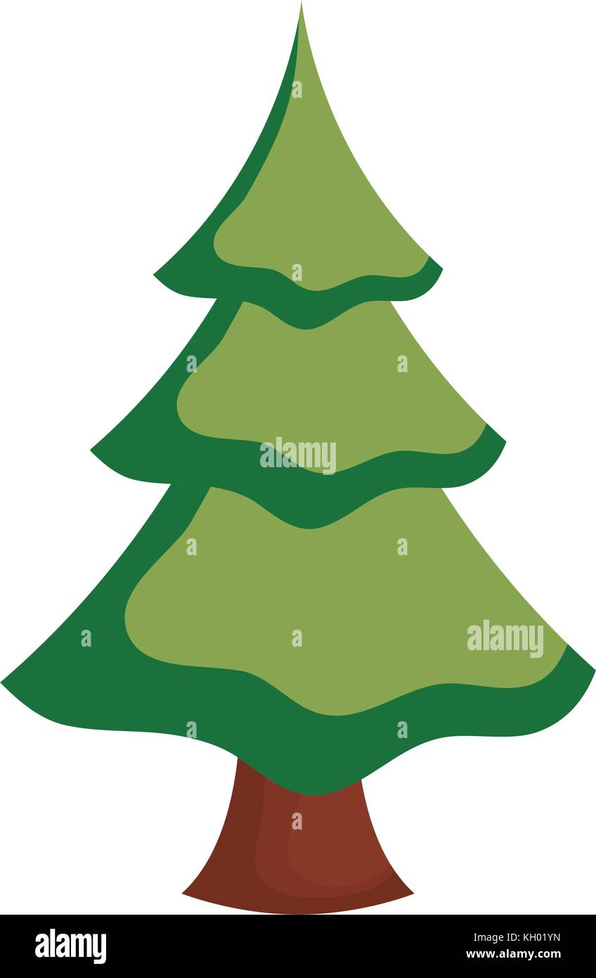 pine tree icon over white background vector illustration Stock Vector ...