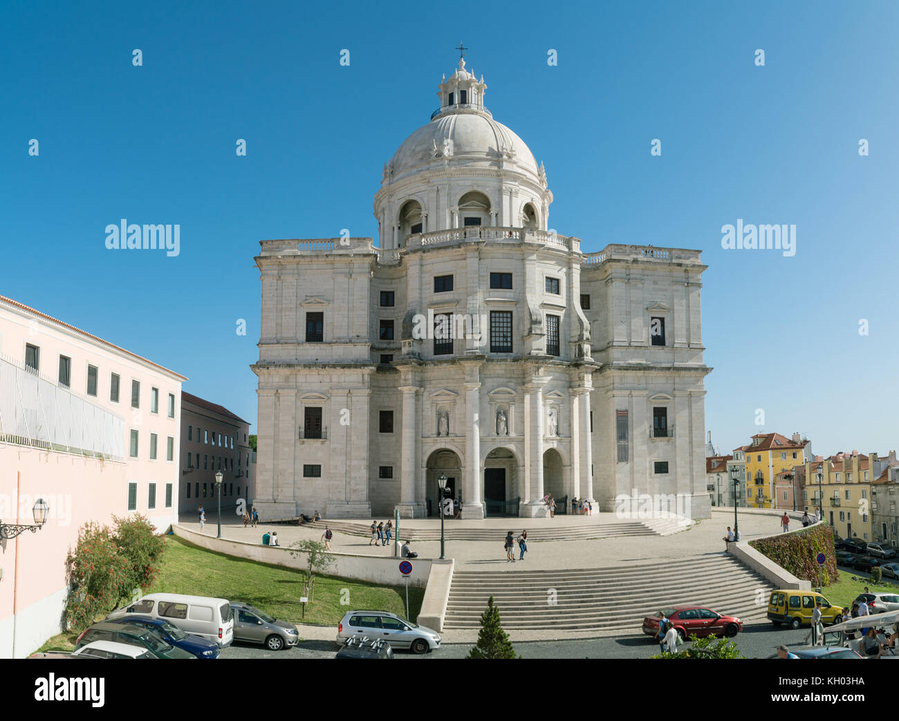 LISBON, Portugal, october 28, 2017 :National Pantheon (Igreja de Santa Engracia, Panteao Nacional), Alfama district, Lisbon, Portugal. Originally a ch Stock Photo