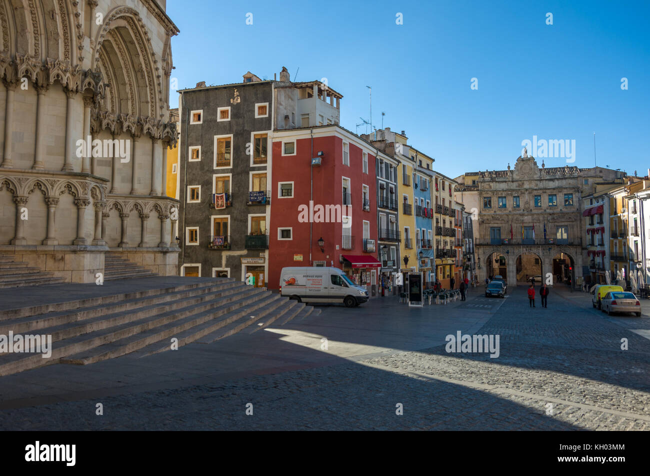 Statue of Pedro Espinosa in the Plaza de Santa Maria with a pavement cafe  and the giants arch to the rear, Antequera, Spain Stock Photo - Alamy