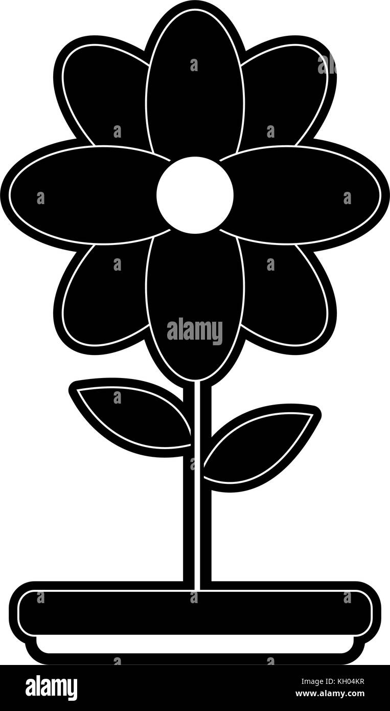 Beautiful flower symbol Stock Vector Image & Art Alamy