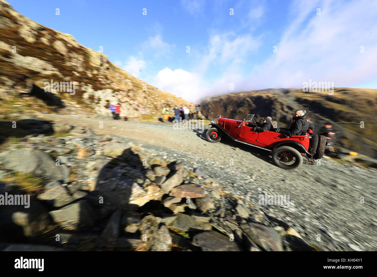 Vintage cars take part in the annual Lakeland Trials vintage car rally