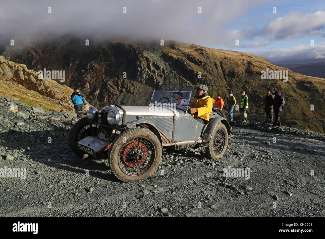 Vintage cars take part in the annual Lakeland Trials vintage car rally