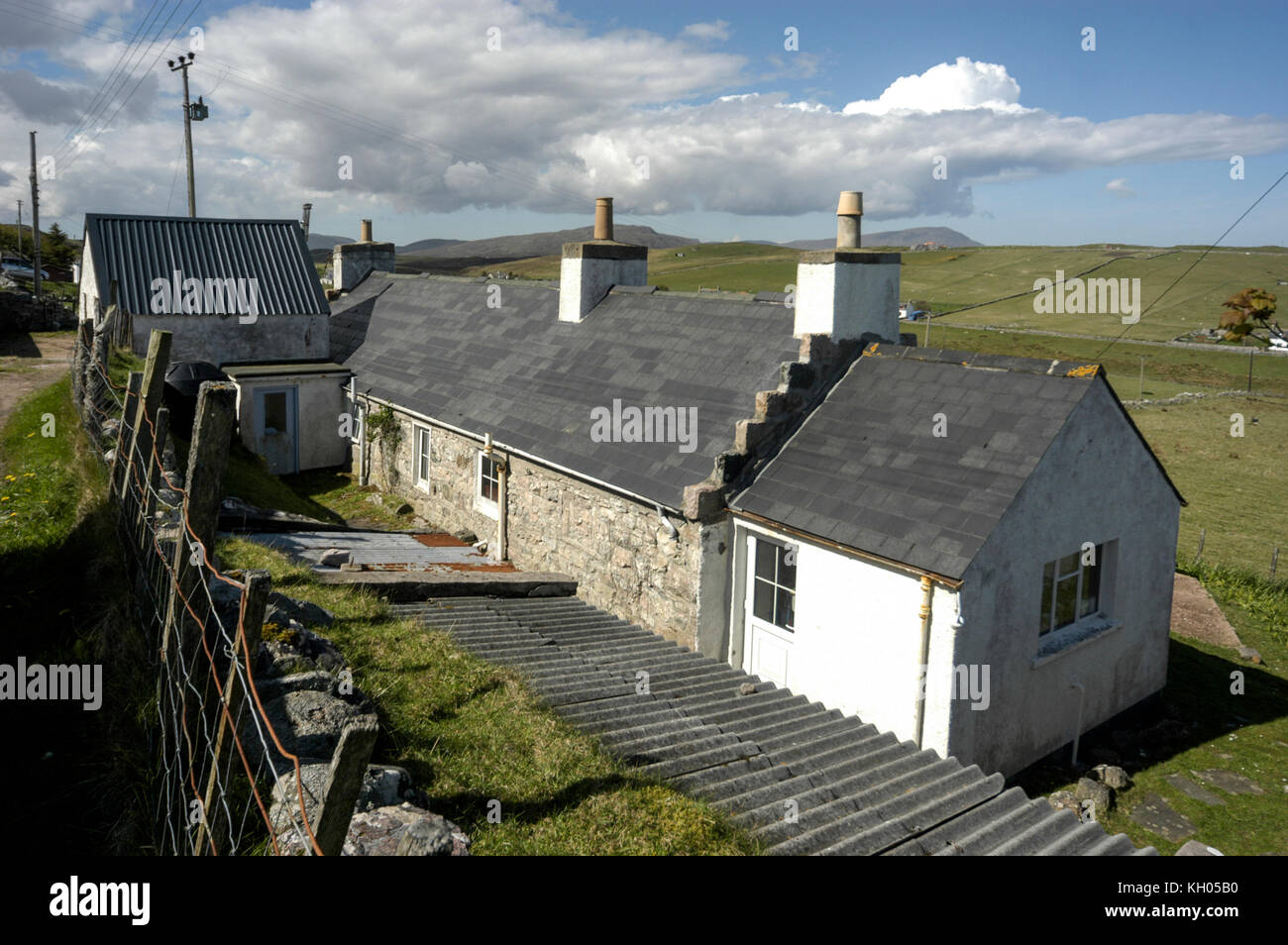 A crofter’s cottage, “Sangomore” in Durness village on the north coast