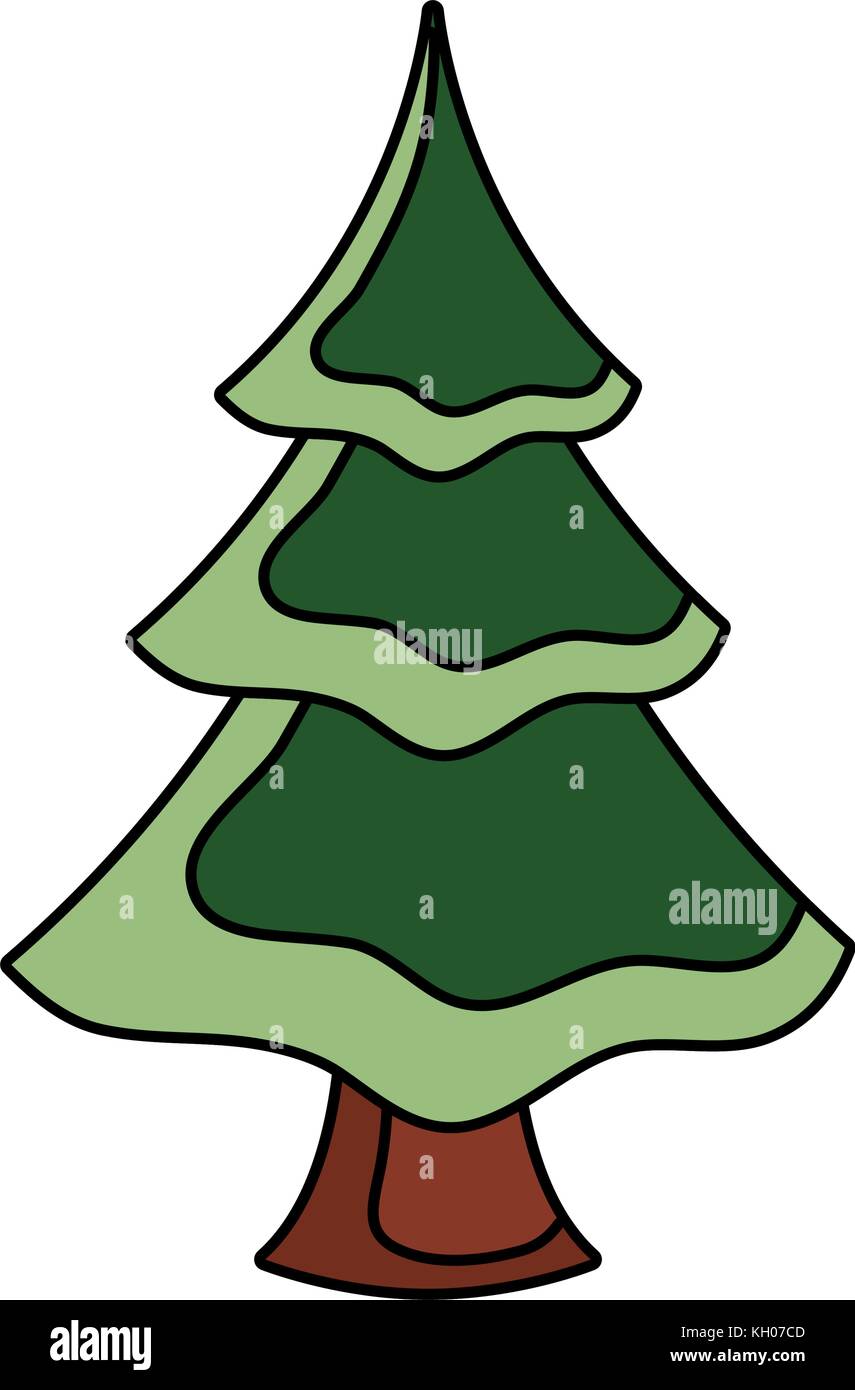 pine tree icon over white background vector illustration Stock Vector ...