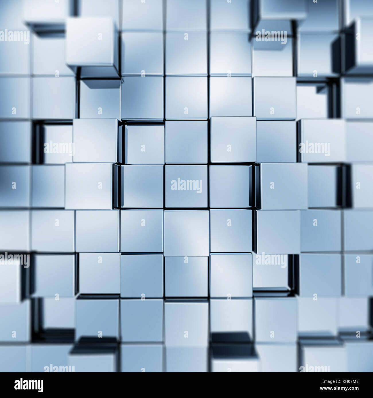 Abstract blue cubes. 3d render image colors background Stock Photo - Alamy