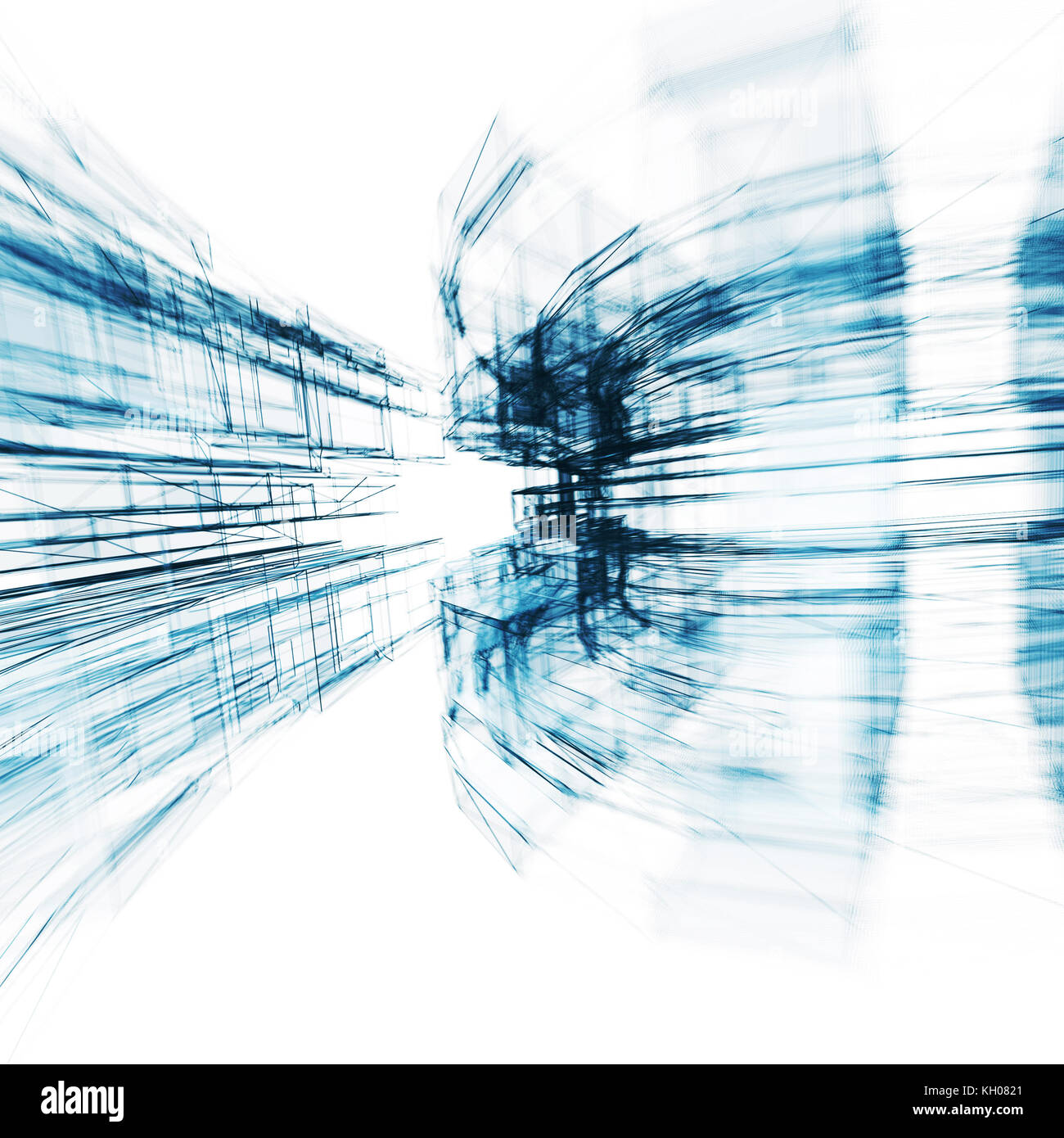Transparent abstract. Concept lines design 3D rendering Stock Photo - Alamy