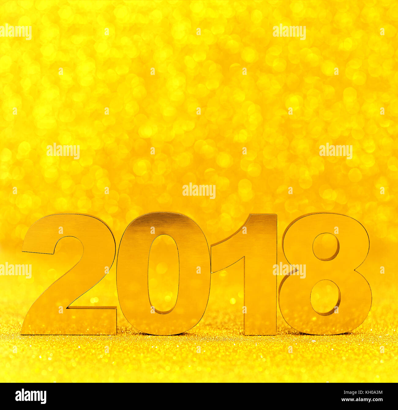 Symbol from number 2018 on abstract background. Happy New Year 2018 ...