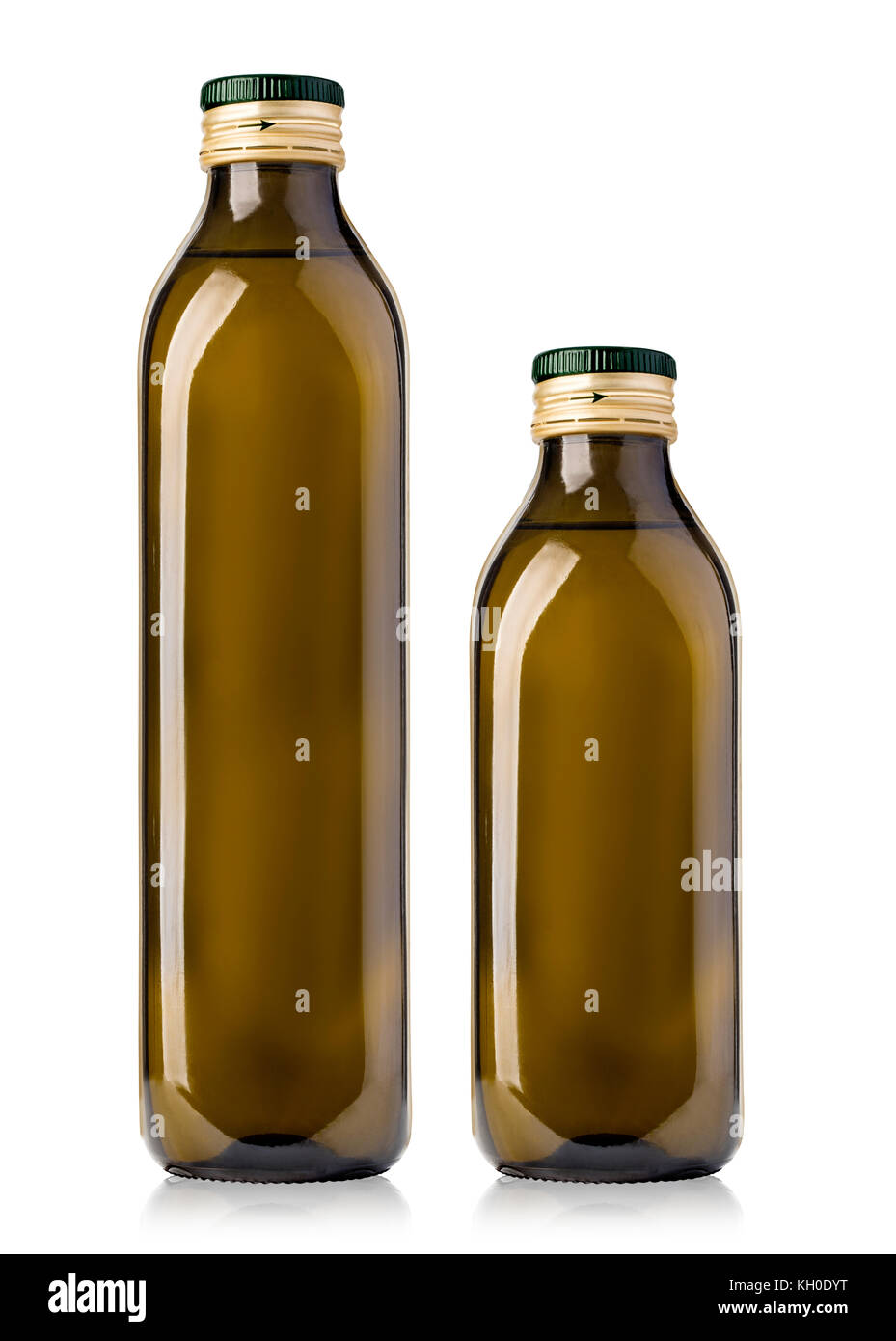 set of Olive oil bottle on white background Stock Photo - Alamy