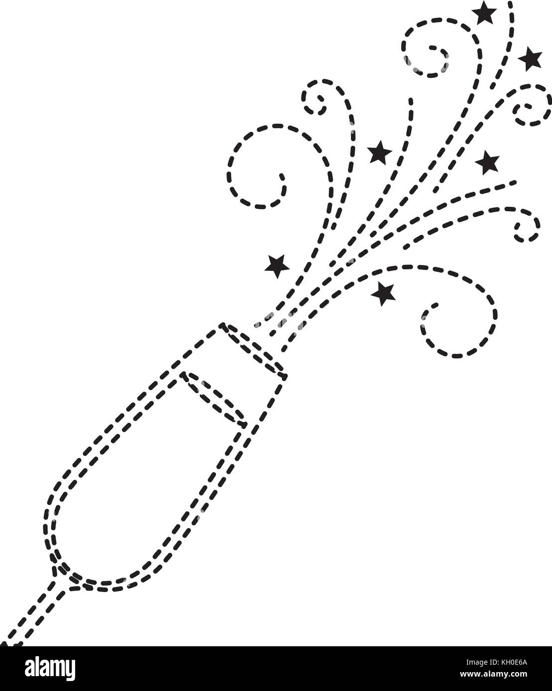 the glass of champagne sparkling drink icon Stock Vector Image & Art ...