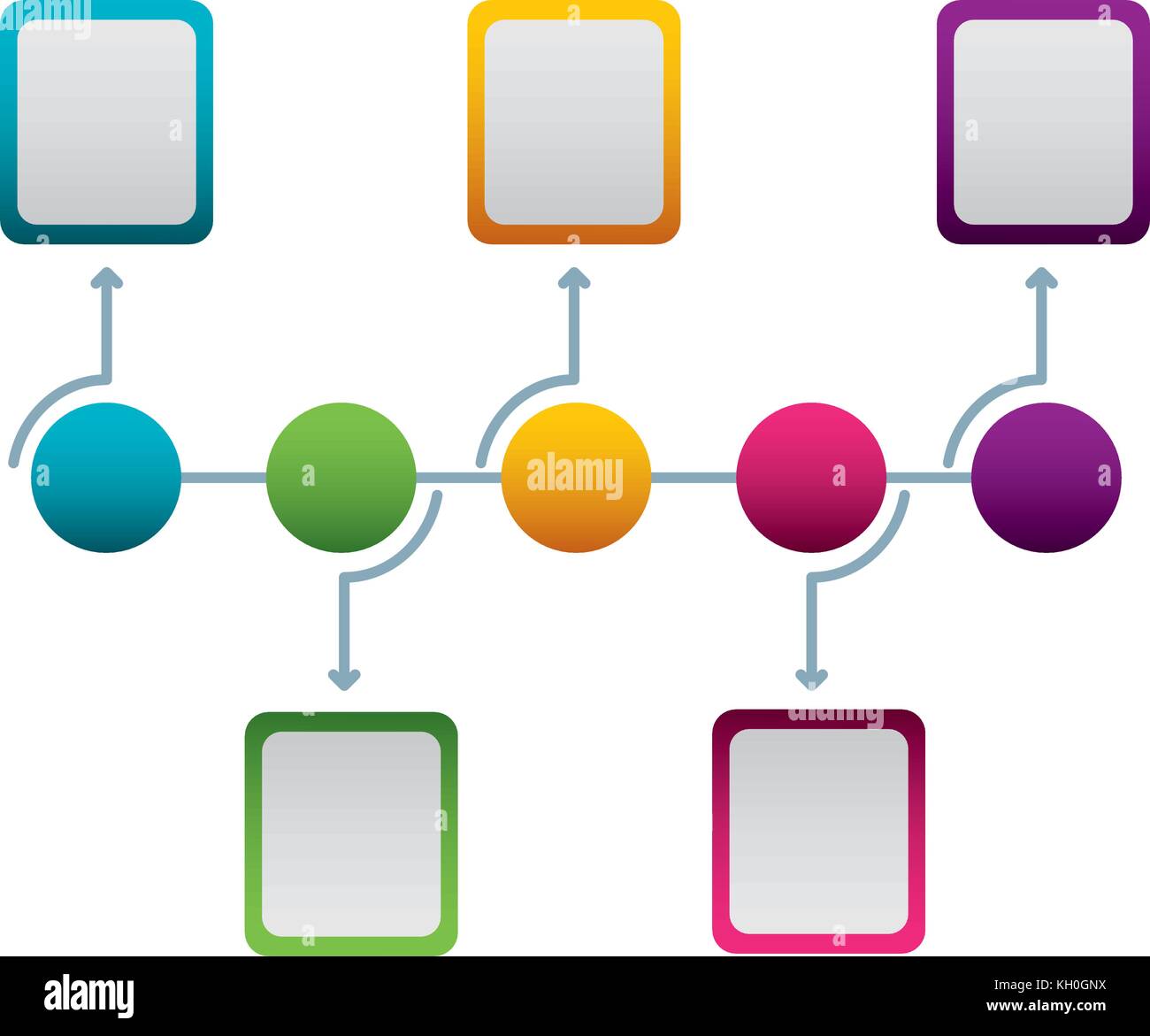 timeline infographics process with steps options template Stock Vector ...