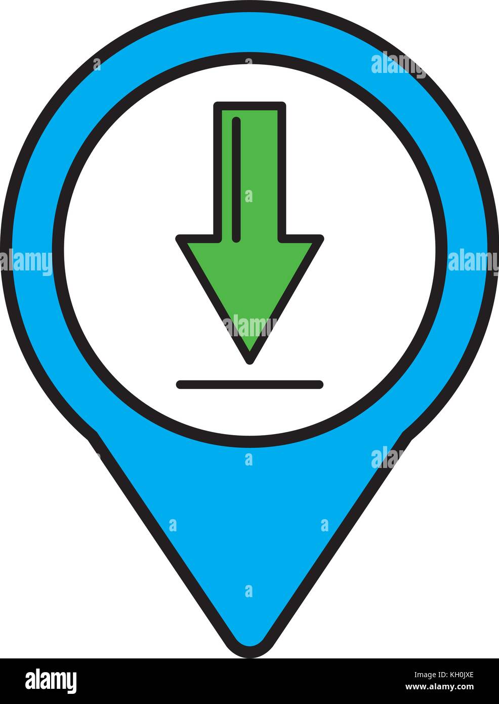 download social media round pointer web Stock Vector Image & Art - Alamy