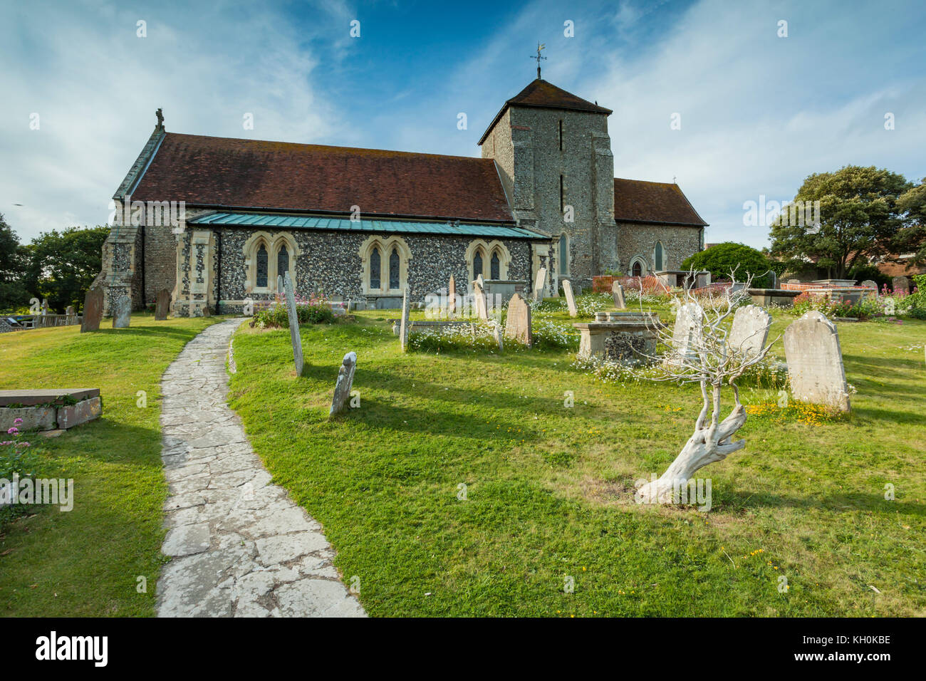 St Margaret's church in Rottingdean, East Sussex, England Stock Photo