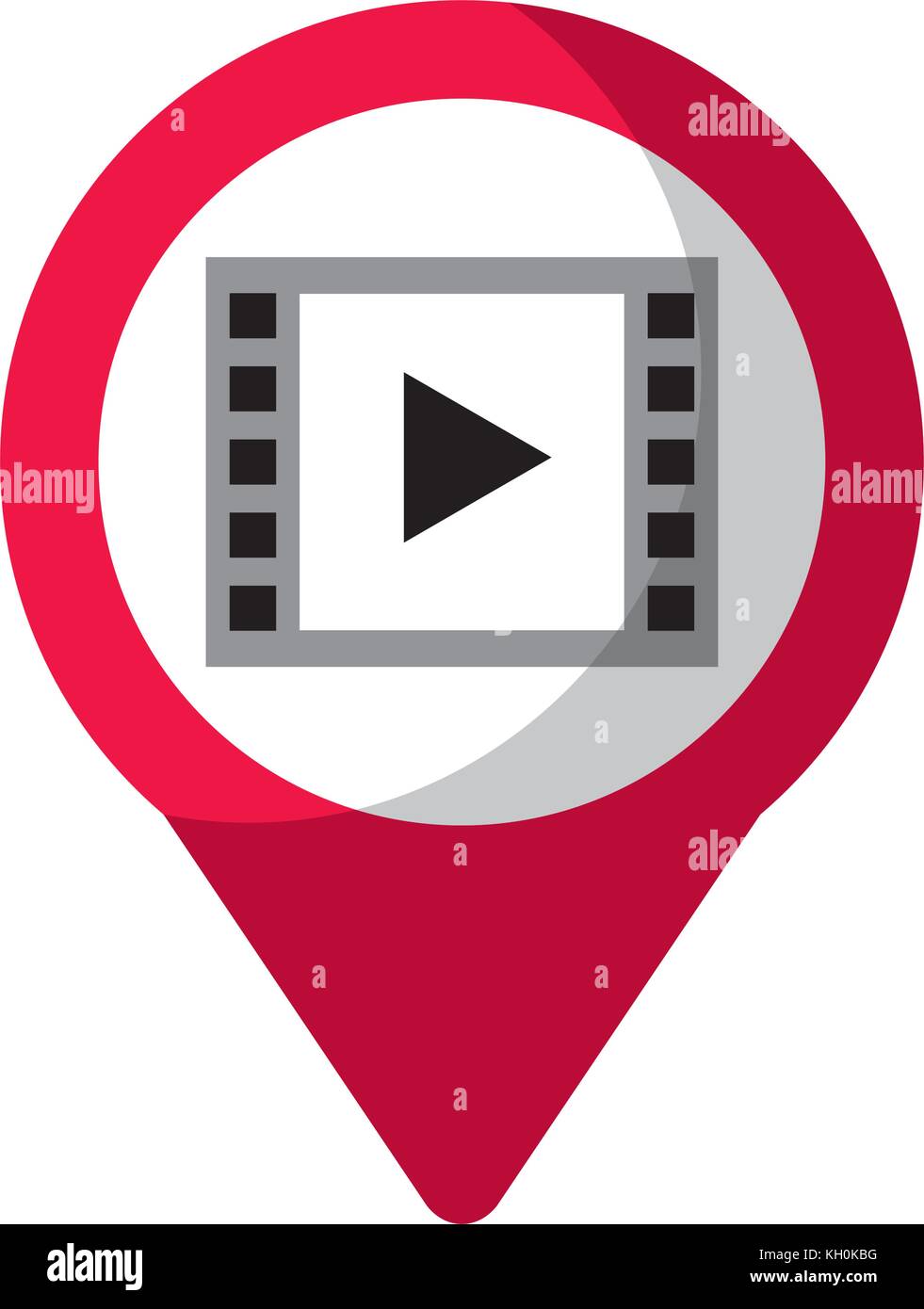 video player social media round pointer web Stock Vector Image & Art ...