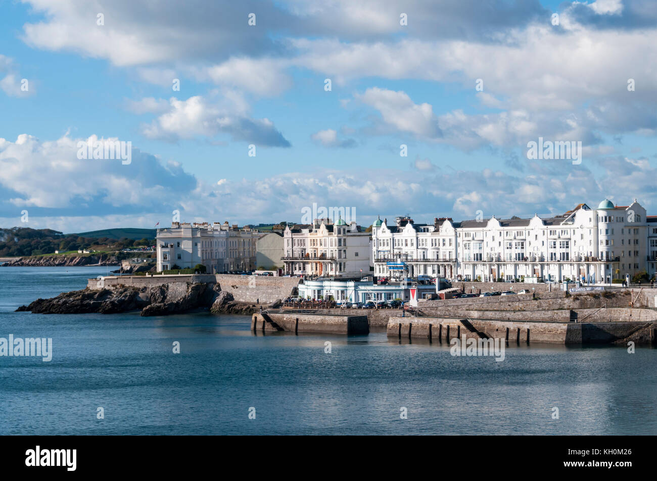 The Waterfront and Grand Parade, Plymouth. Stock Photo