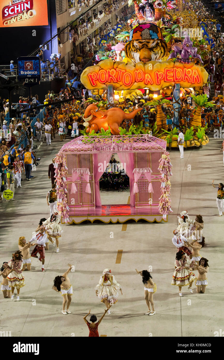 Samba school presentation in Sambodrome during carnival. This is one of