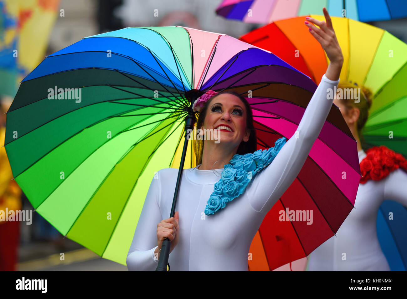 Umbrella in rainbow colours hi-res stock photography and images - Alamy