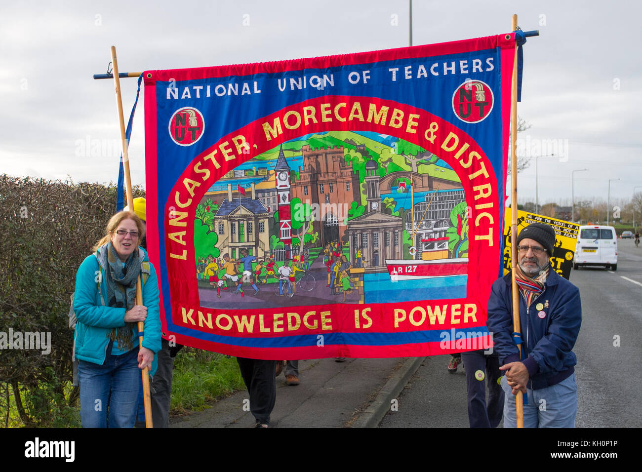 Blackpool, Lancashire, UK. 11th Nov, 2017.Up to 200 protestors ...