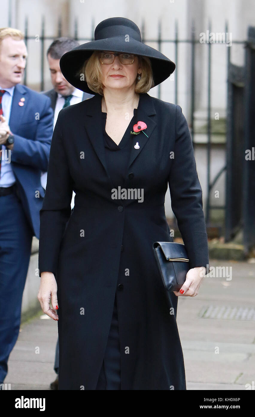 London, UK. 12th Nov, 2017. Amber Rudd arrives for the annual ...