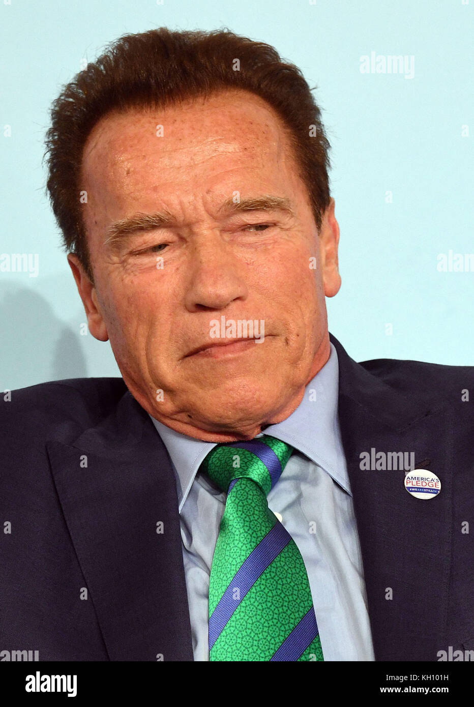 Bonn, Germany. 12th Nov, 2017. Former governor of California Arnold