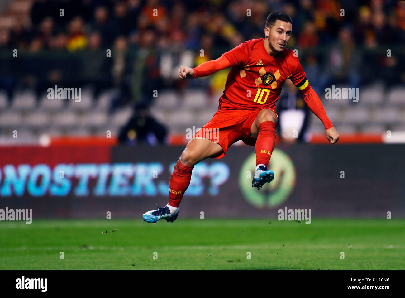Brussels Belgium Credit D 10th Nov 2017 Eden Hazard Bel Football Soccer International Friendly Match Between