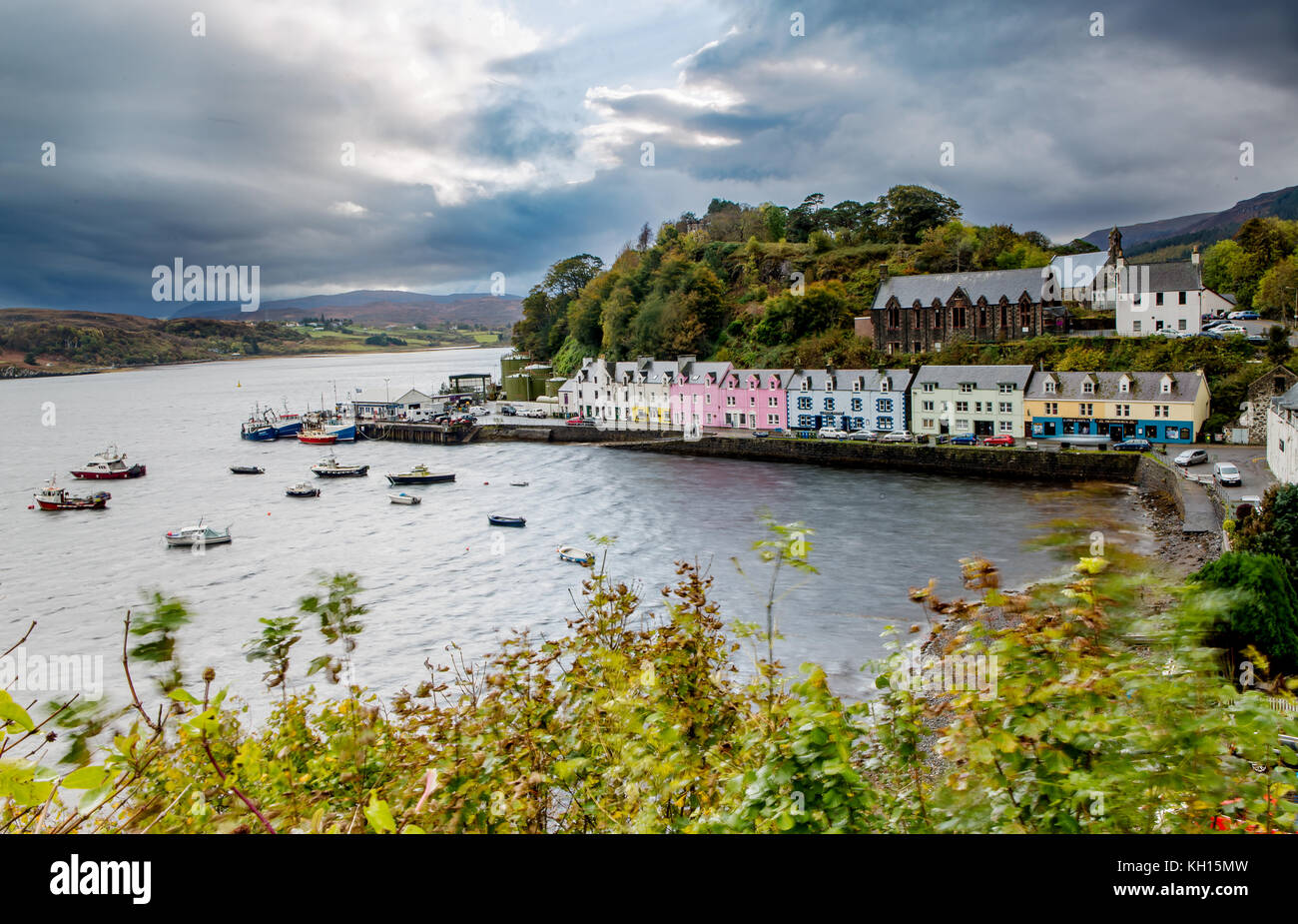 Colorful Houses in Portree, Isle of Skye in Scotland Stock Photo Alamy