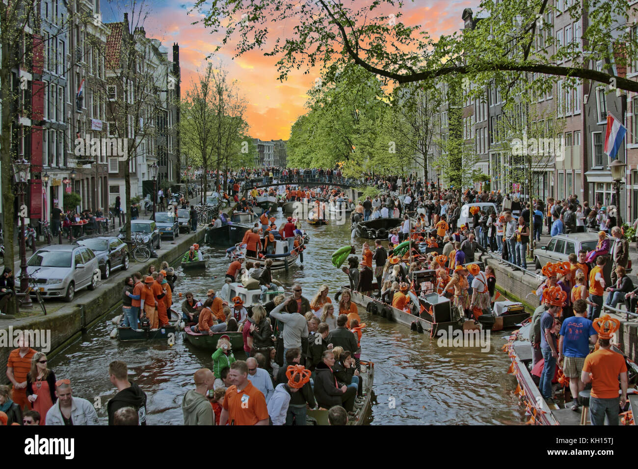 King's Day Koningsdag on April 27 in the Netherlands