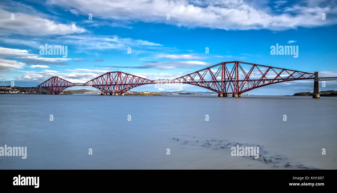 Forth Bridge in Edinburgh Stock Photo