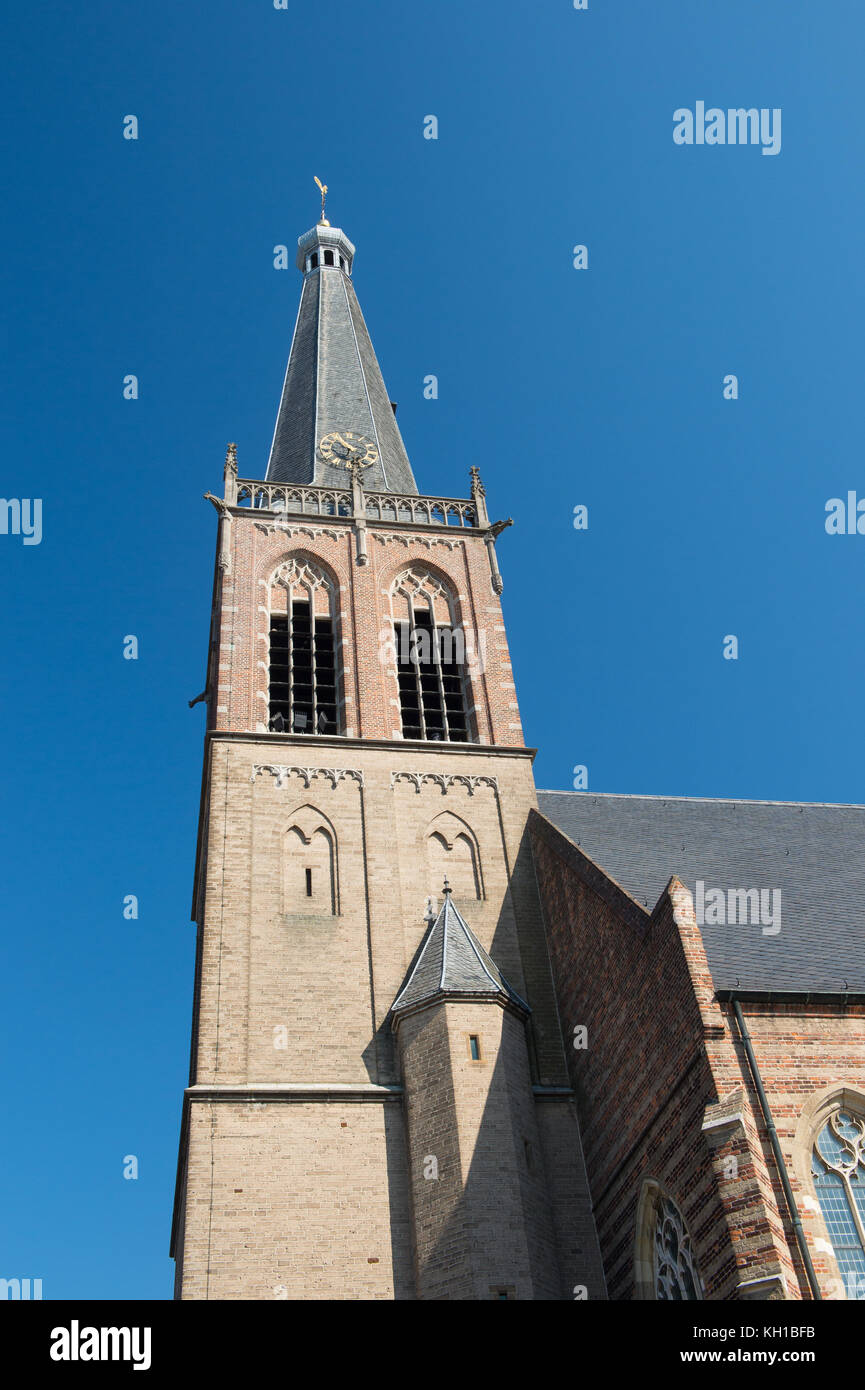 Church tower in dutch village Doetinchem Stock Photo