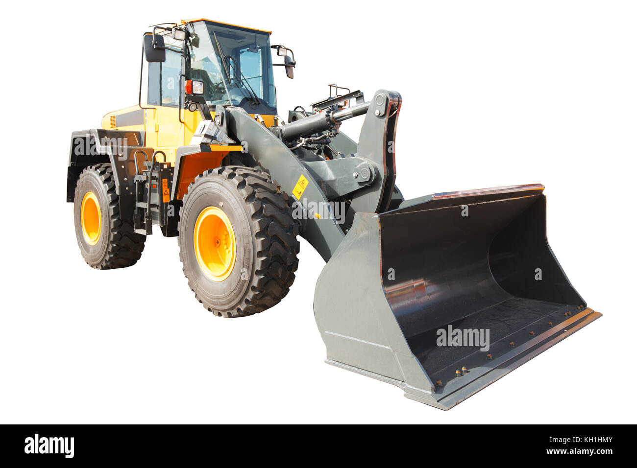Construction heavy equipment loader bucket Cut Out Stock Images ...