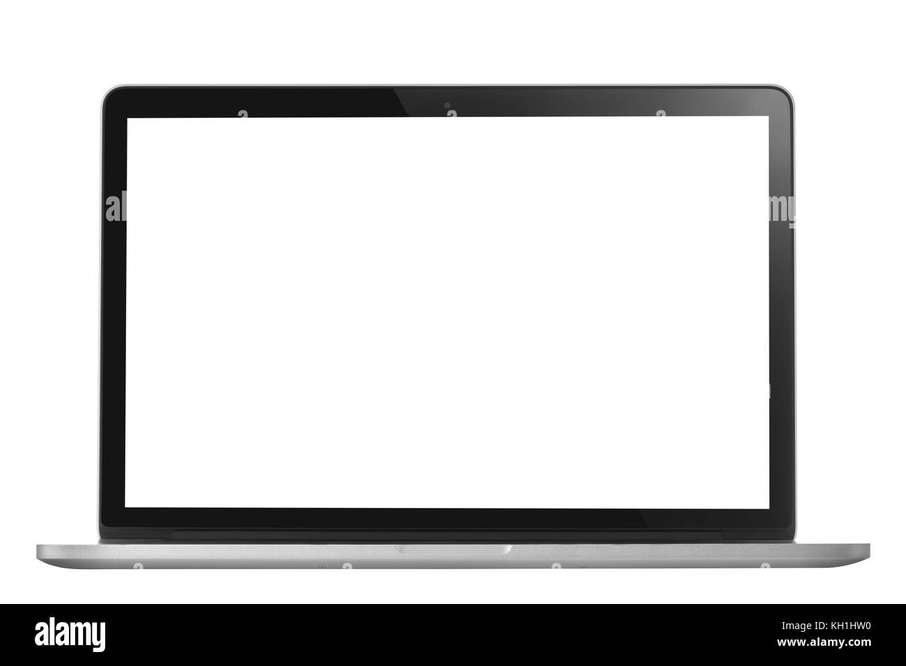 Laptop isolated on white with clipping path Stock Photo