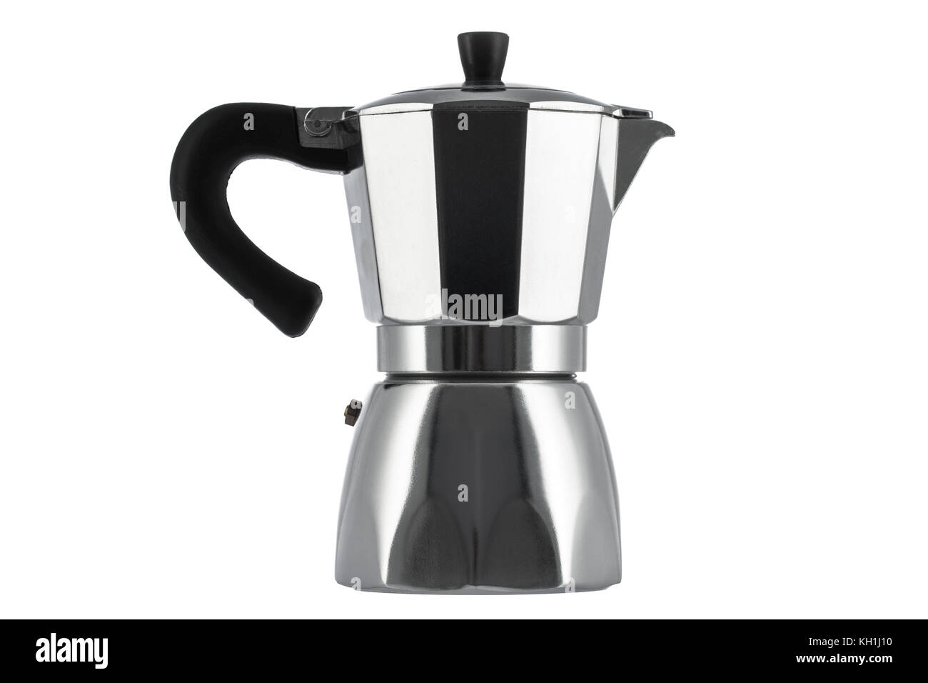 Italian coffee maker isolated on white background Stock Photo Alamy