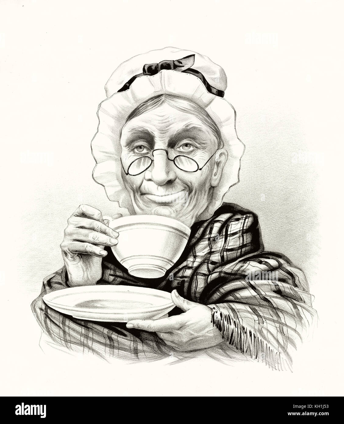 Retro woman drinking hires stock photography and images Alamy