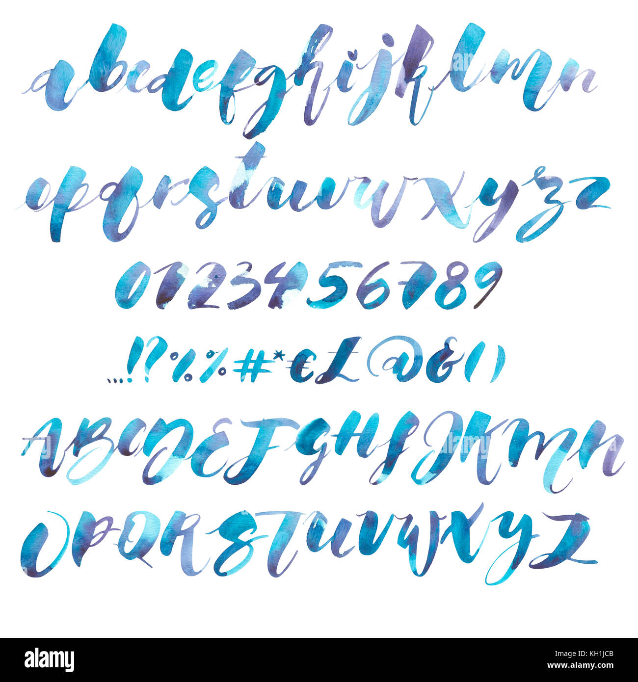 cursive lettering styles alphabet