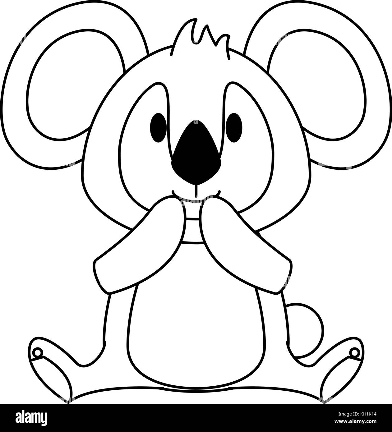 Koala cartoon Black and White Stock Photos & Images - Alamy