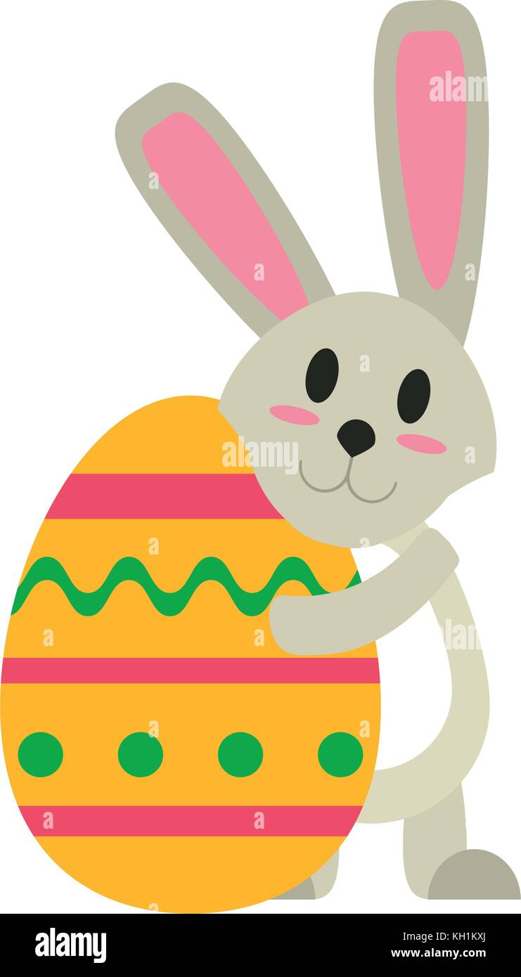 Bunny with easter egg Stock Vector Image & Art - Alamy