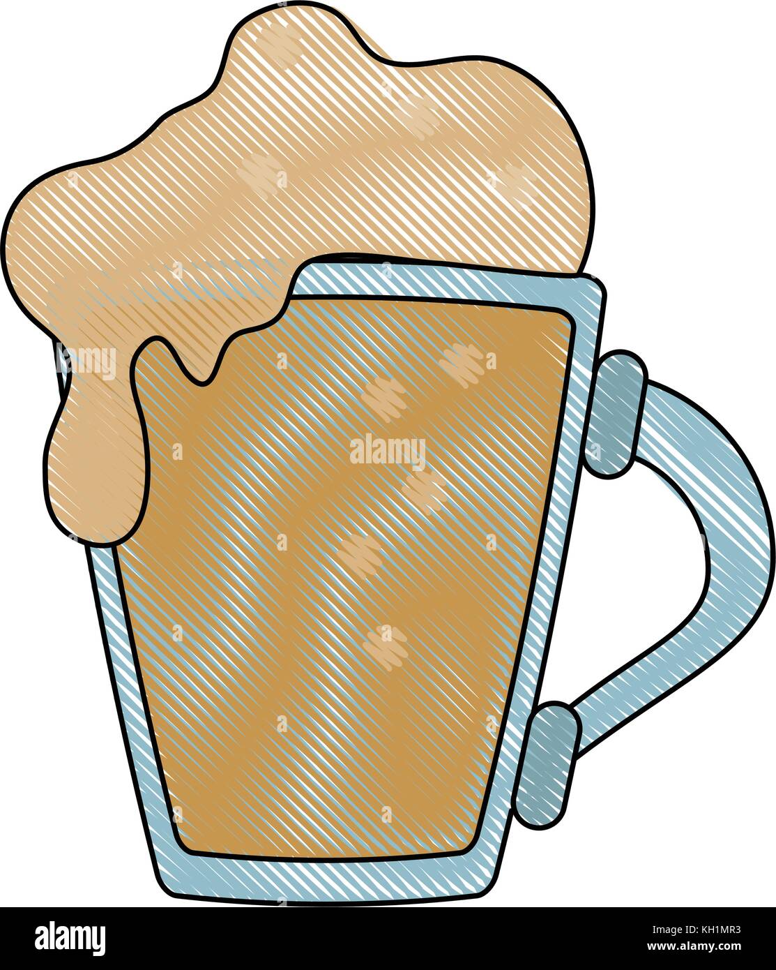 Beer glass cup Stock Vector Image & Art - Alamy