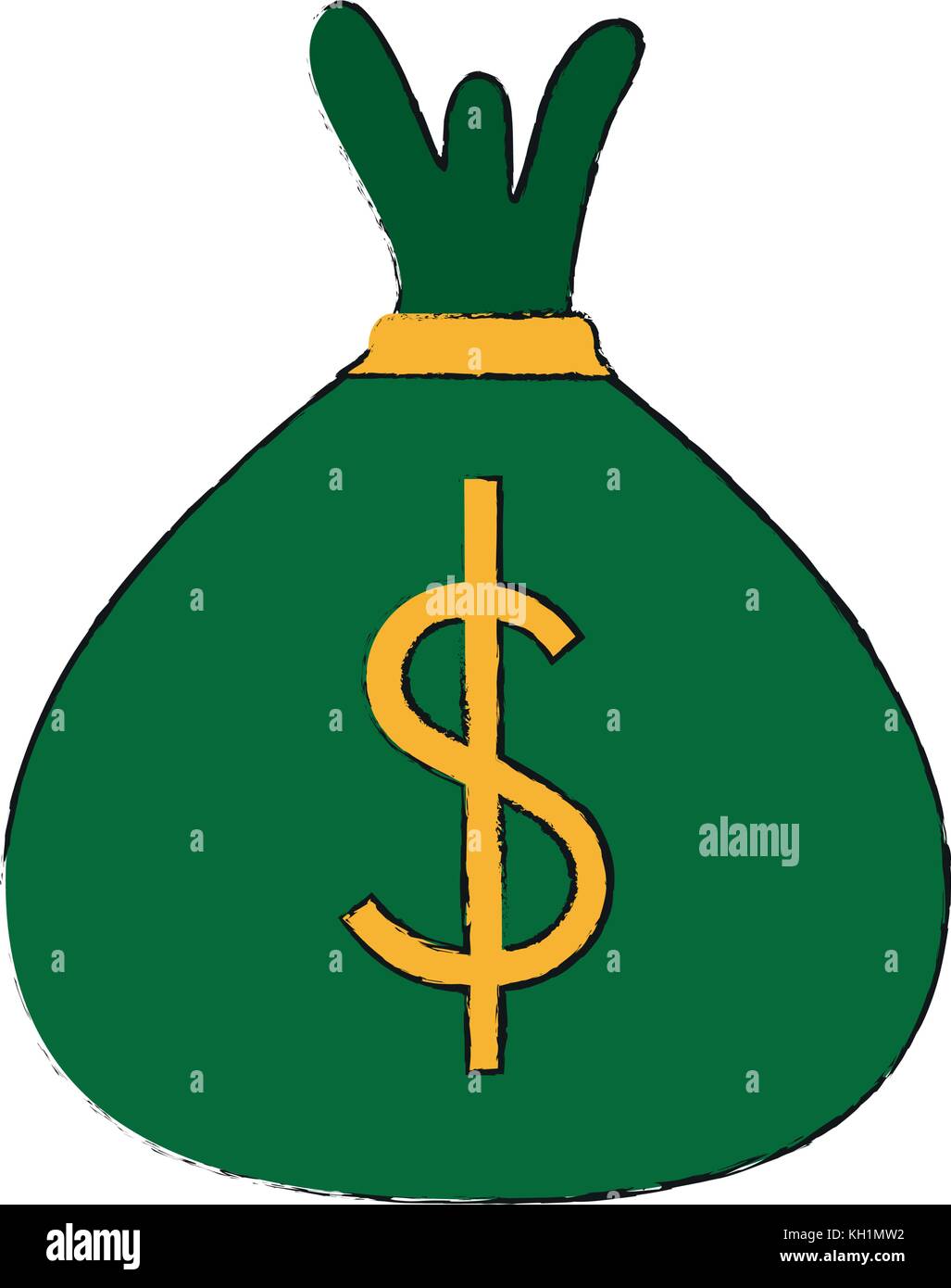 Money bag isolated Stock Vector Image & Art - Alamy