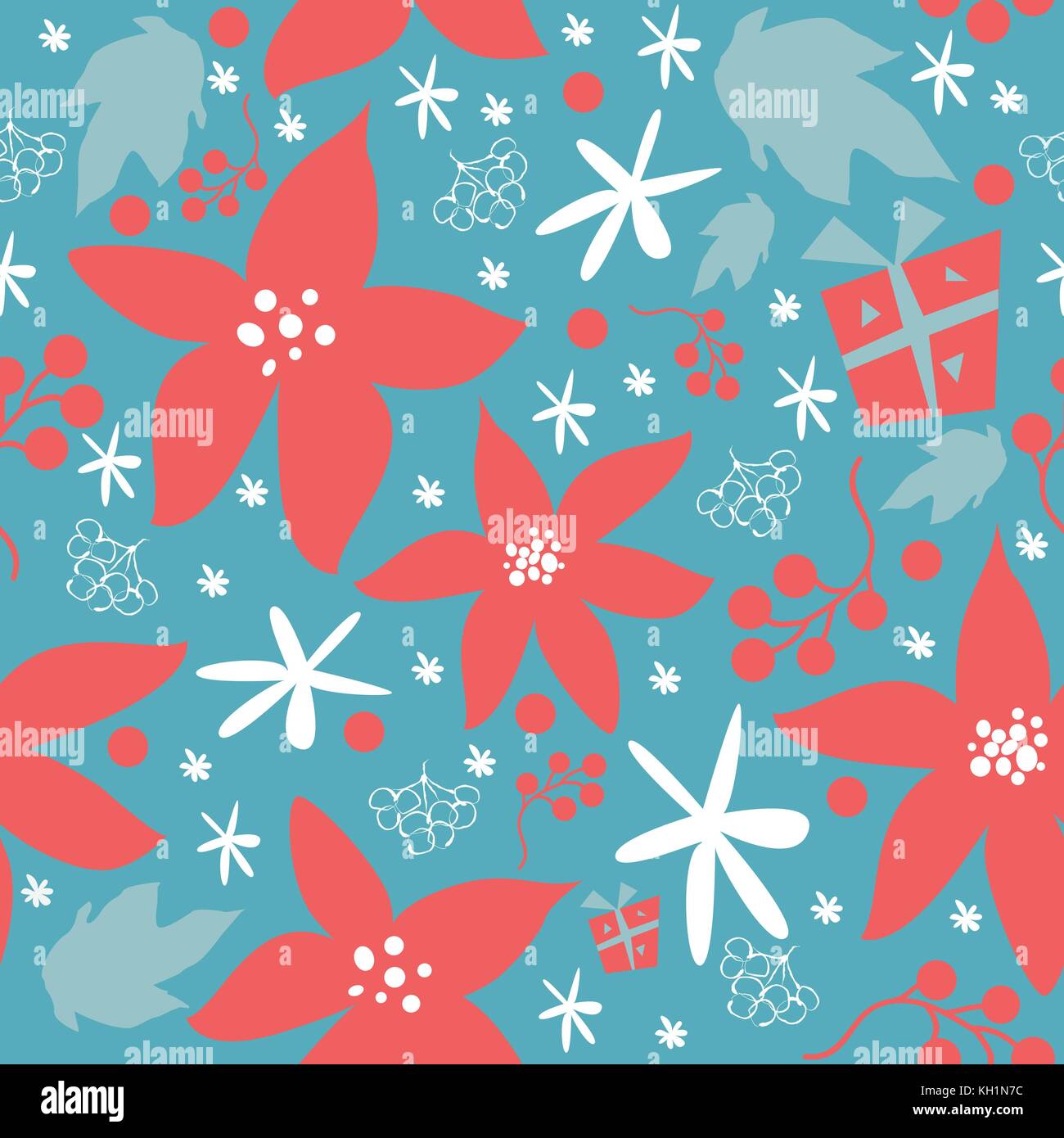 Seamless Floral Pattern. Colorful Design. Vector Illustration Stock ...