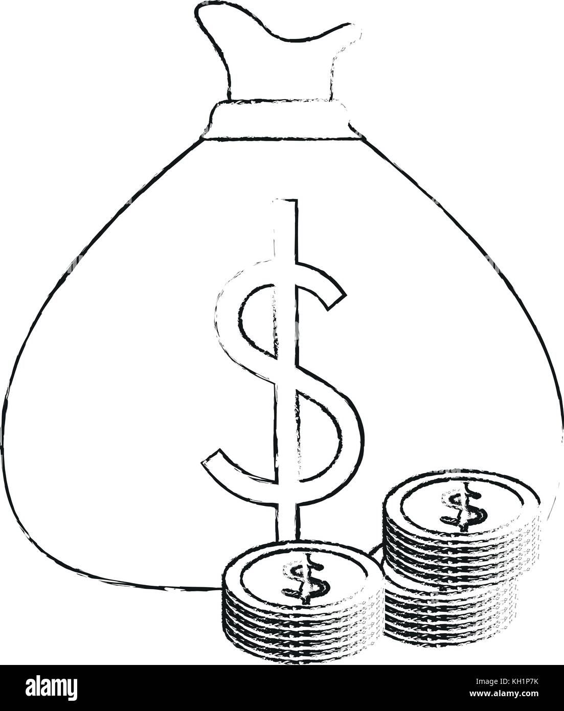 Money bag isolated Stock Vector Image & Art - Alamy
