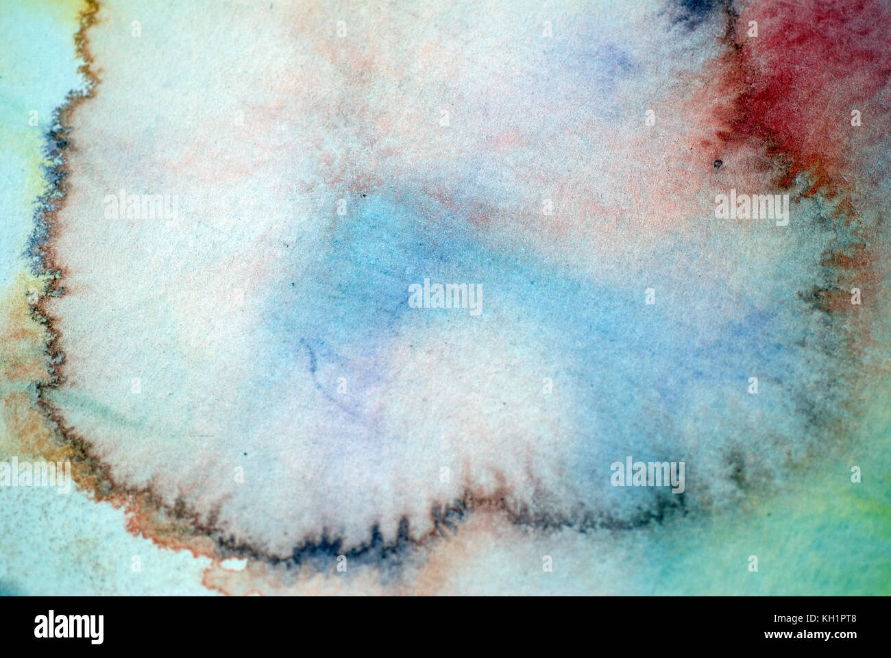 Wet on wet watercolor abstract Stock Photo Alamy