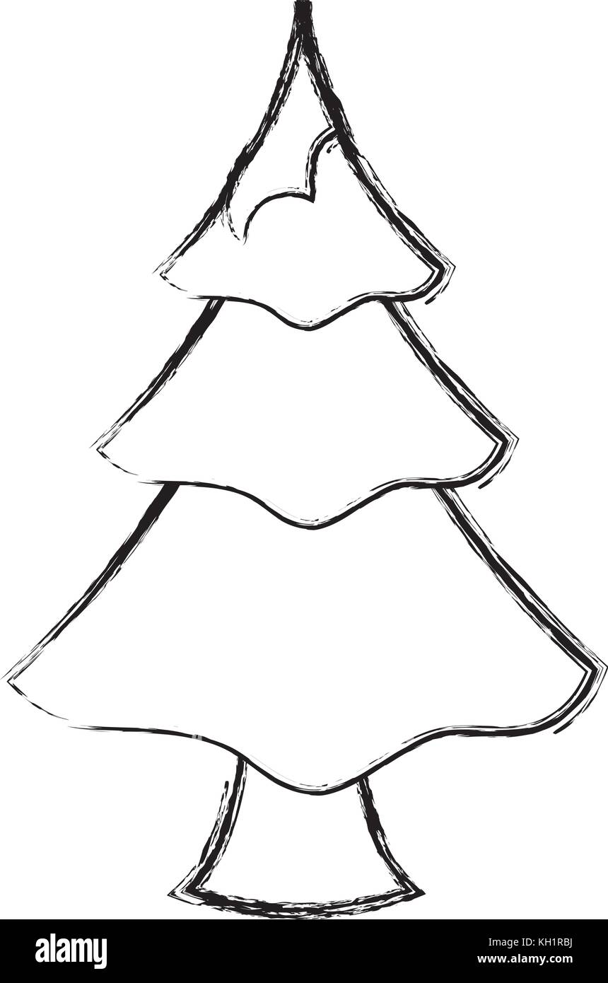 christmas tree vector illustration Stock Vector Image & Art - Alamy