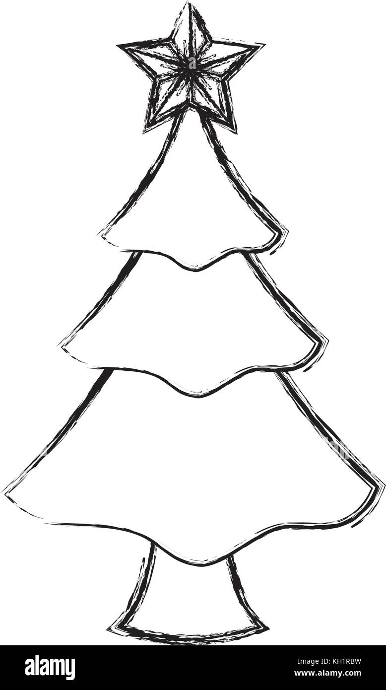 christmas tree vector illustration Stock Vector Image & Art - Alamy