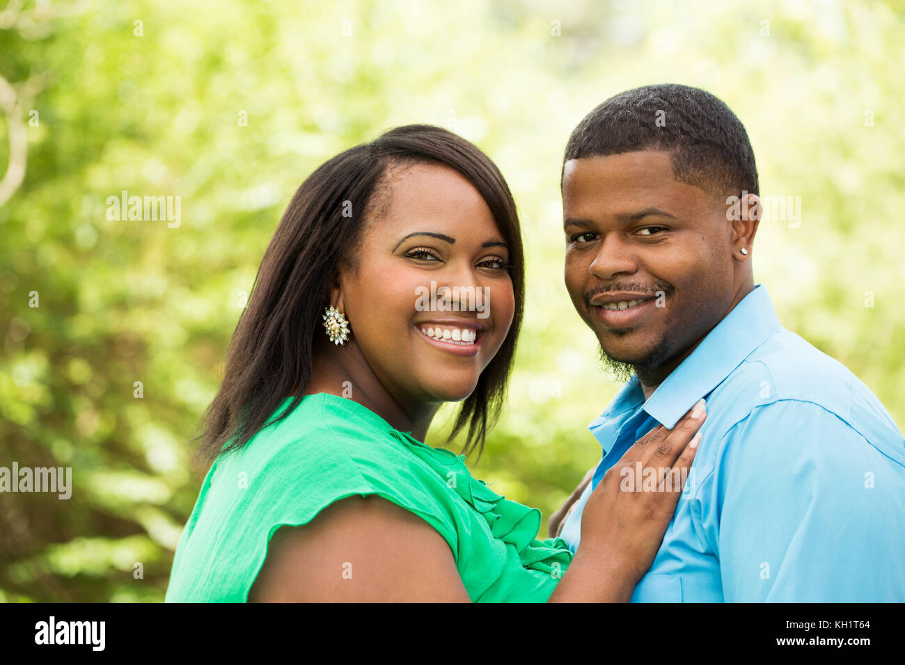 Portrait of a Happy African American couple Stock Photo - Alamy