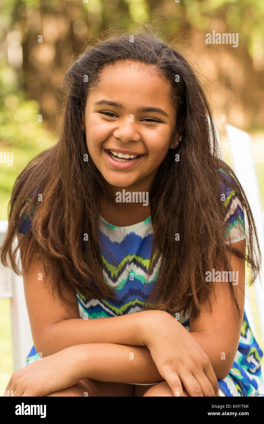Portrait of a cute African American little girl Stock Photo - Alamy