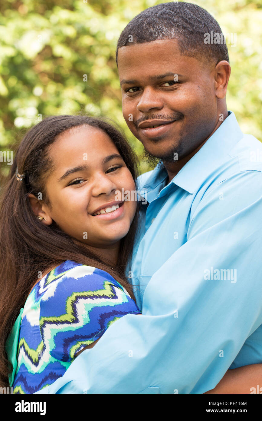 Portrait of a happy African American family Stock Photo - Alamy